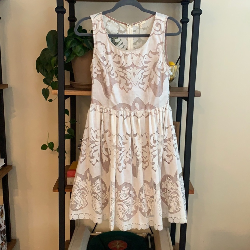 Mystree White Lace Dress